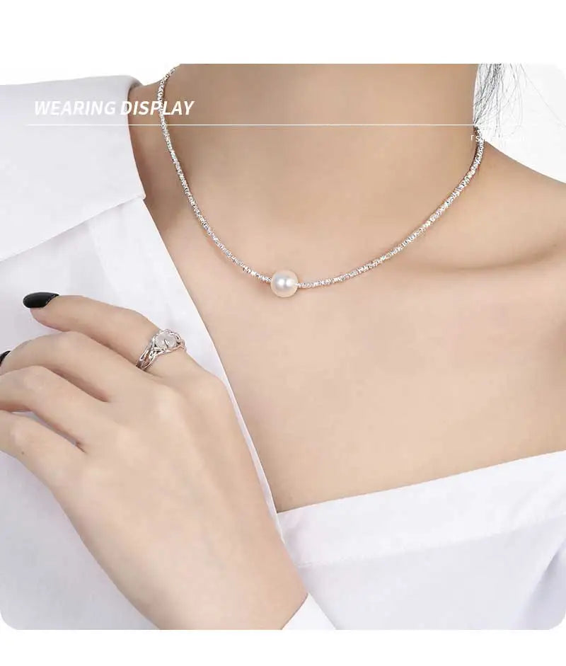Stackable Shell Pearl Necklace - MERGE.DAY.1.FREESTYLE