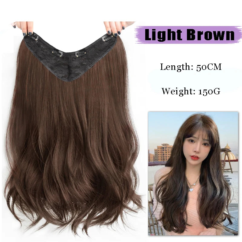 AOSI Part Synthetic Clip In Hair Extension Long Thick Curly Natural Blonde Flase Hair Hairpieces For Women Heat Resistant - MERGE.DAY.1.FREESTYLE