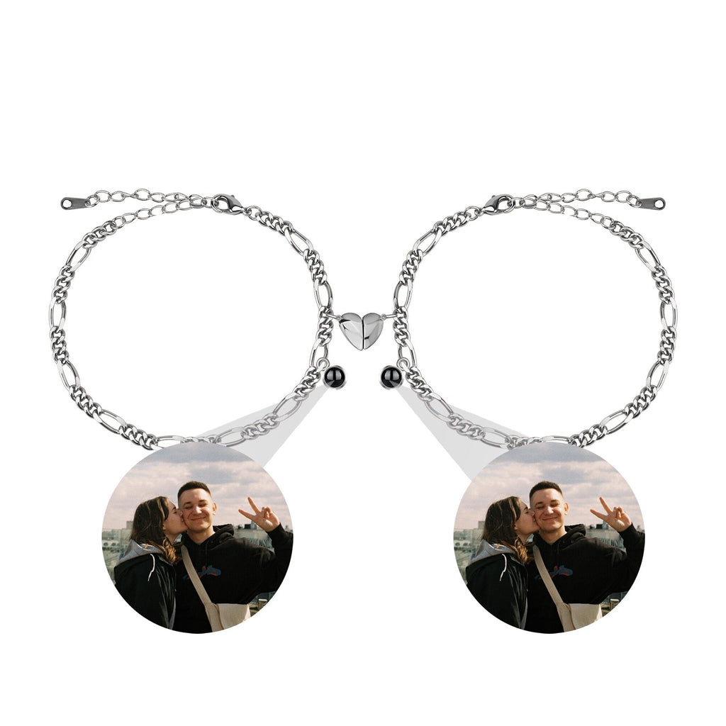 Customizable photo Projection Couple Bracelet Simple Projection Shake Bracelet - MERGE.DAY.1.FREESTYLE