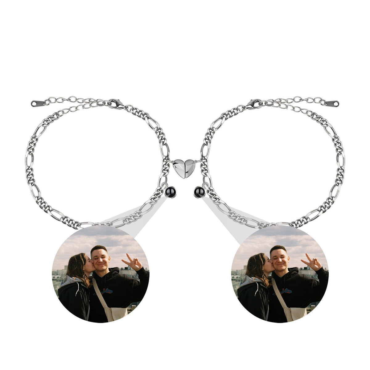 Customizable photo Projection Couple Bracelet Simple Projection Shake Bracelet - MERGE.DAY.1.FREESTYLE