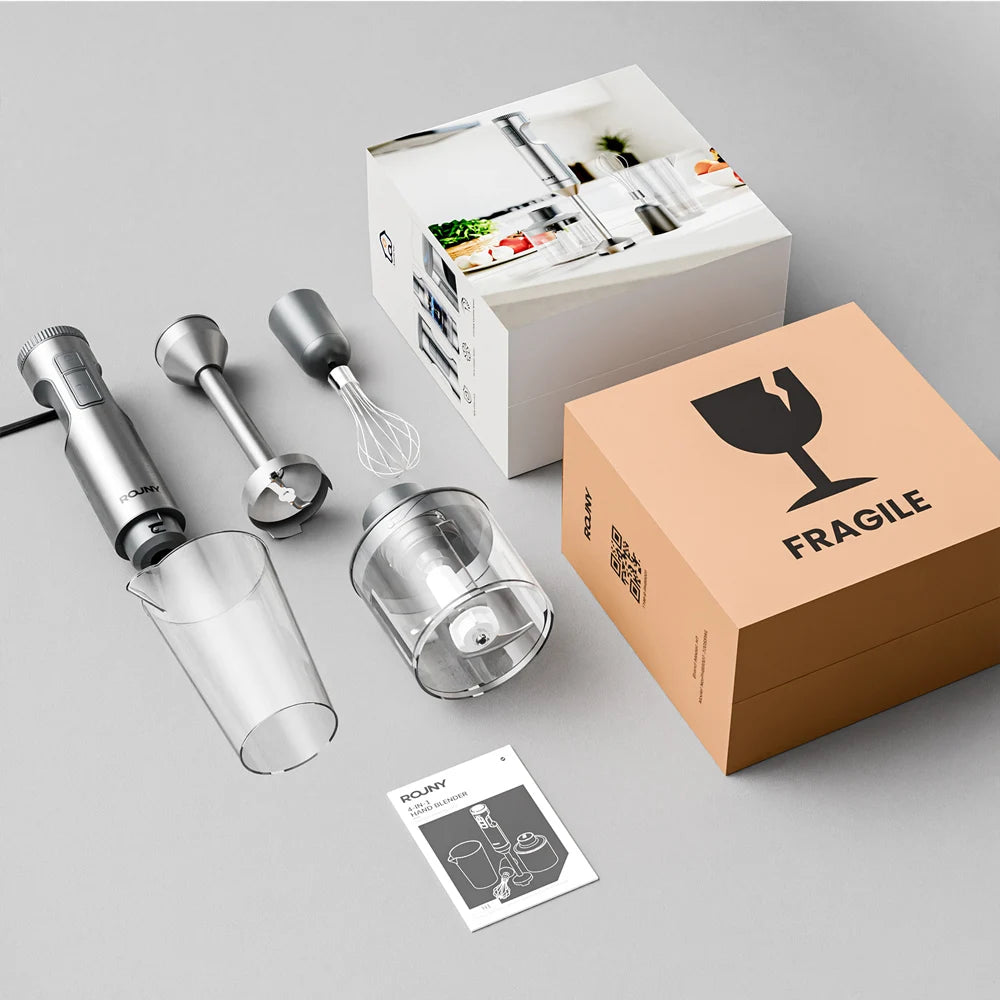 Variable Speed Hand Blender, 1000W Immersion Blender Stainless Steel Stick Mixer for Home Food Processing - MERGE.DAY.1.FREESTYLE
