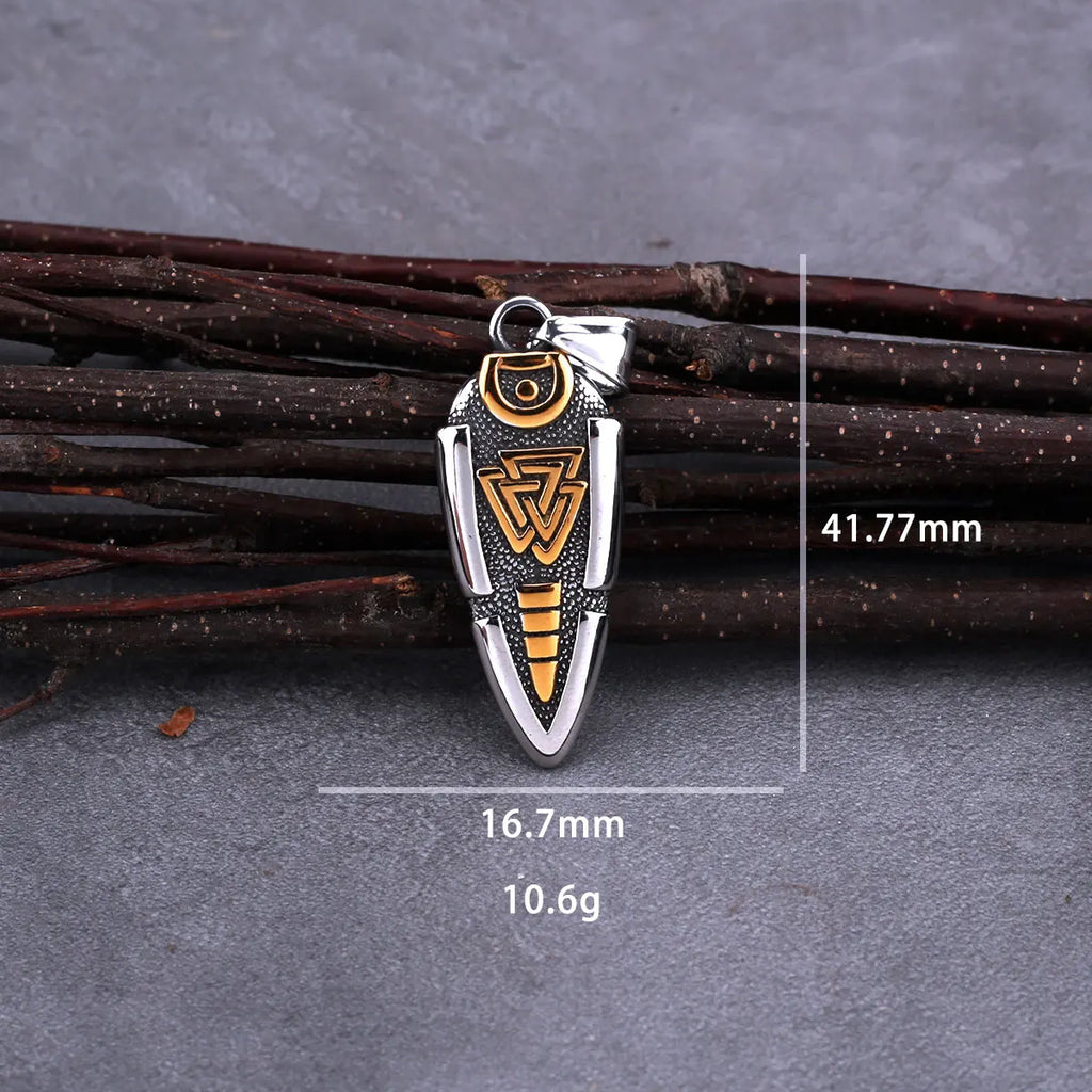 Spear Odin Valknut Gungnir Pendant Necklace - MERGE.DAY.1.FREESTYLE