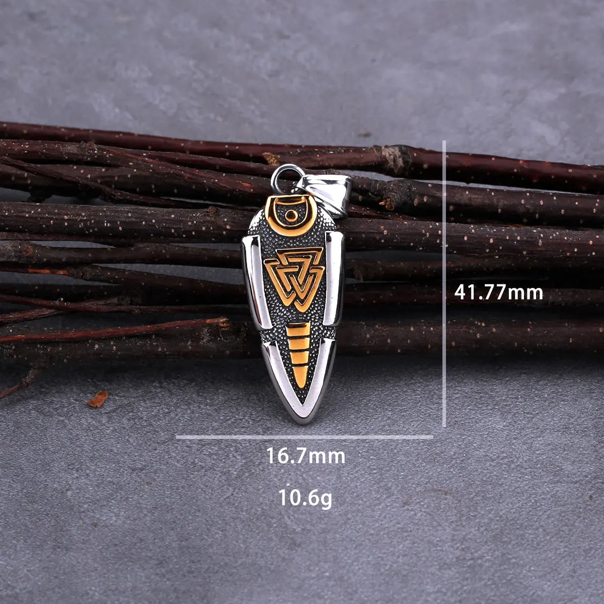 Spear Odin Valknut Gungnir Pendant Necklace - MERGE.DAY.1.FREESTYLE