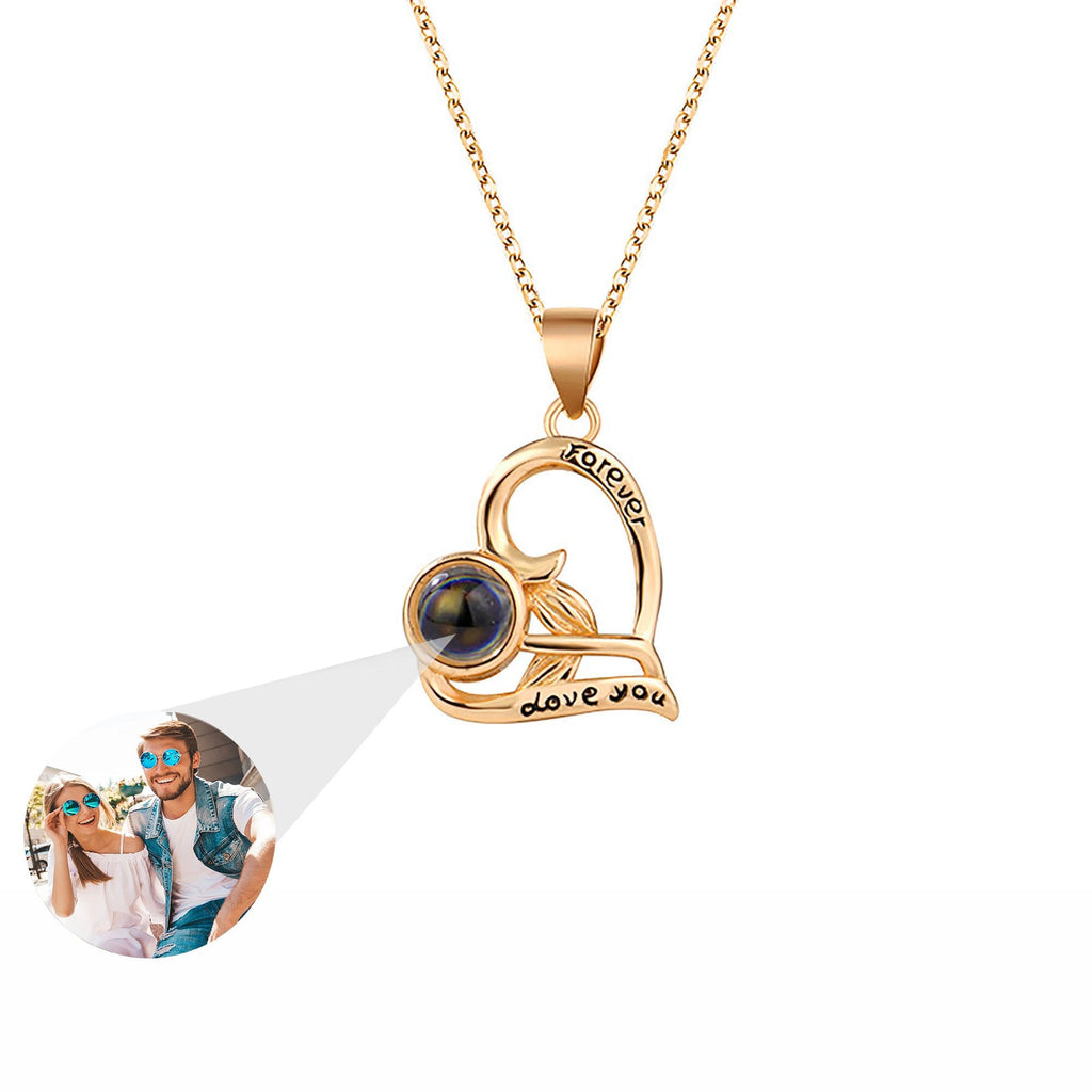 Flowers that can be customized for photos Projection Necklace Pendant Jewelry - MERGE.DAY.1.FREESTYLE