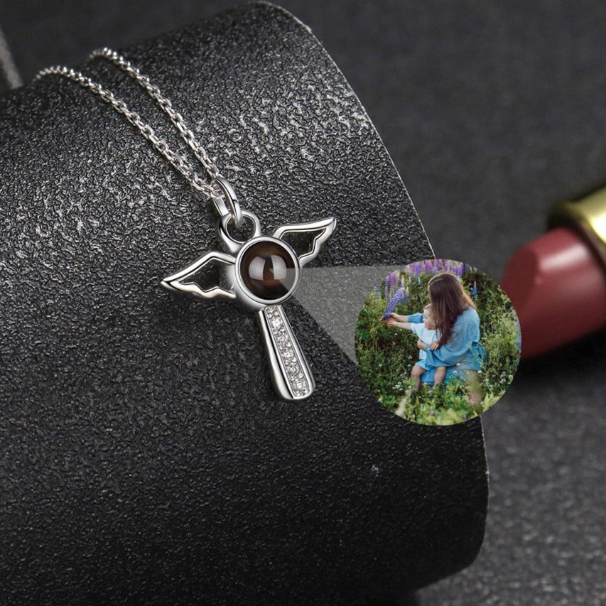 Angels Photo Custom Projection Necklace For Women Personalized Pendant Jewelry - MERGE.DAY.1.FREESTYLE
