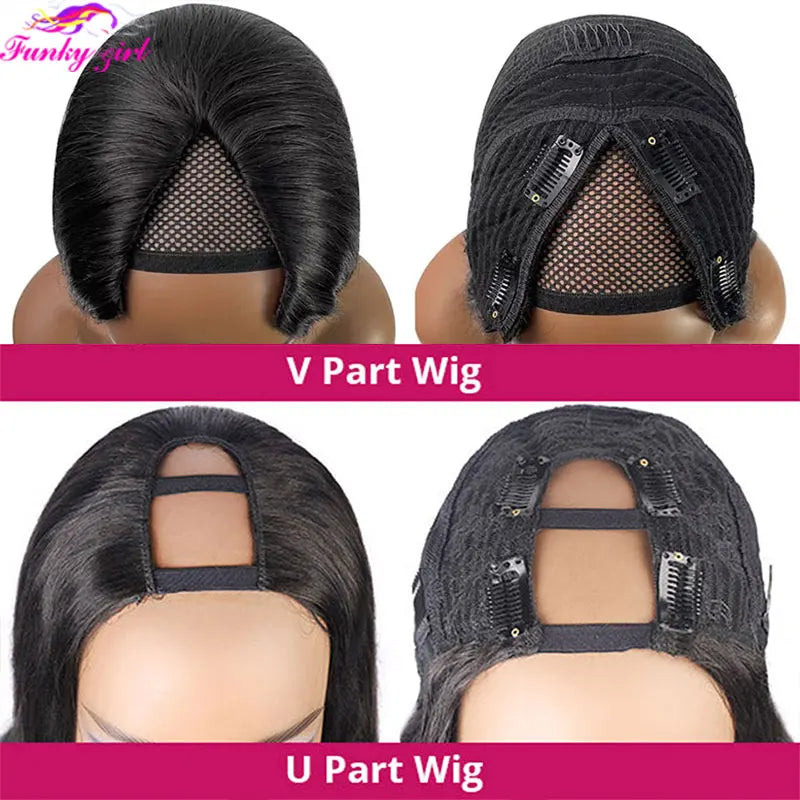 Body Wave U Part Wigs 100% Human Hair Brazilian Wavy Virgin Hair Wigs For Women Remy Hair Human Hair Wigs 180% Density Cheap Wig - MERGE.DAY.1.FREESTYLE