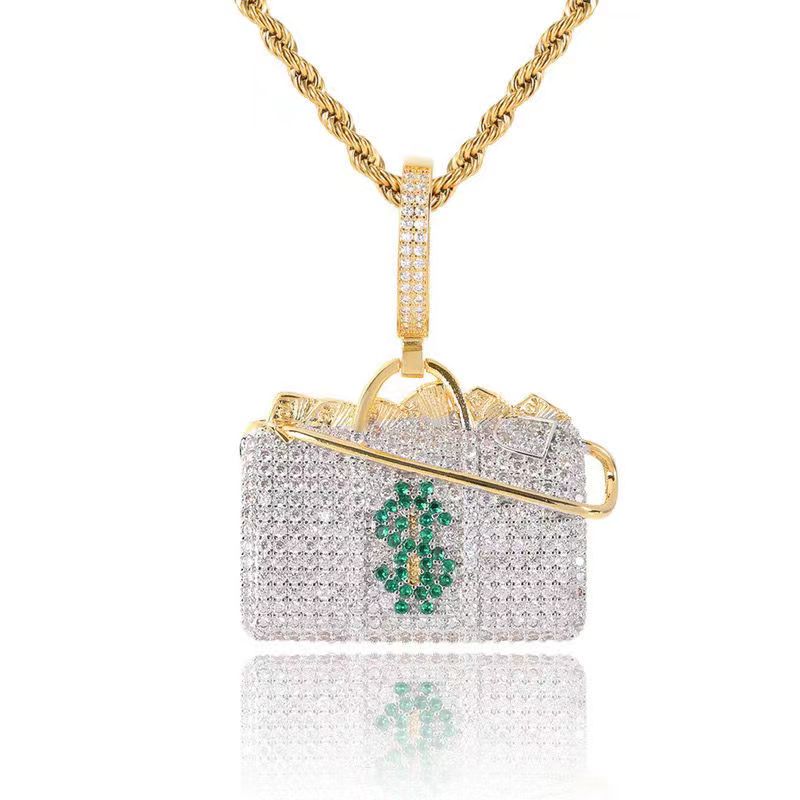 Hip Hop Fierce Shark Inlaid Zircon Pendant Charm Trend Necklace - MERGE.DAY.1.FREESTYLE