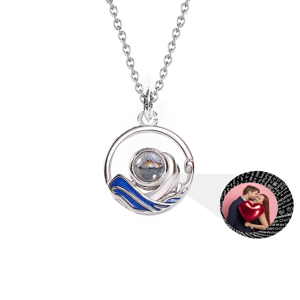 Couples who can customize photos Projection Necklace Pendant Jewelry For Lover Girlfriend - MERGE.DAY.1.FREESTYLE