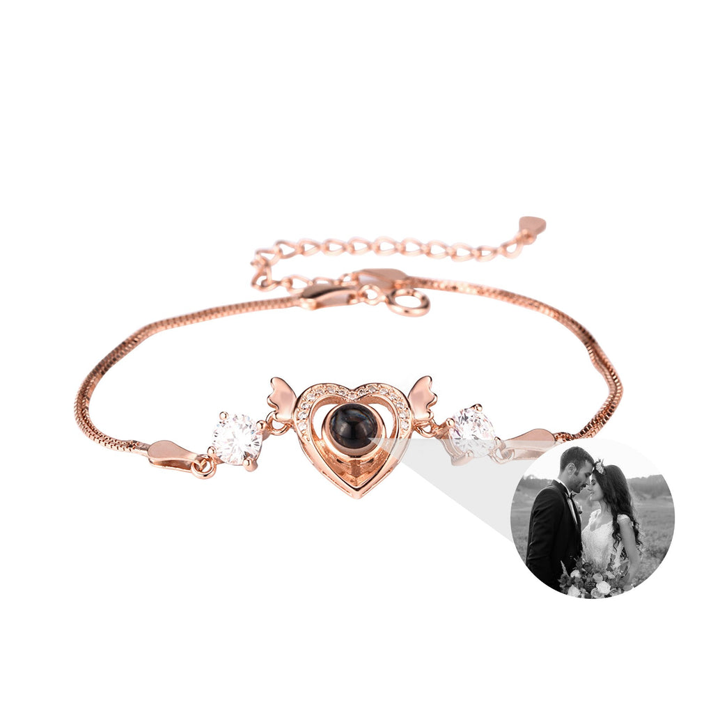 Customized projection bracelet for famous photos Personalized Circle Photo Bracelet - MERGE.DAY.1.FREESTYLE