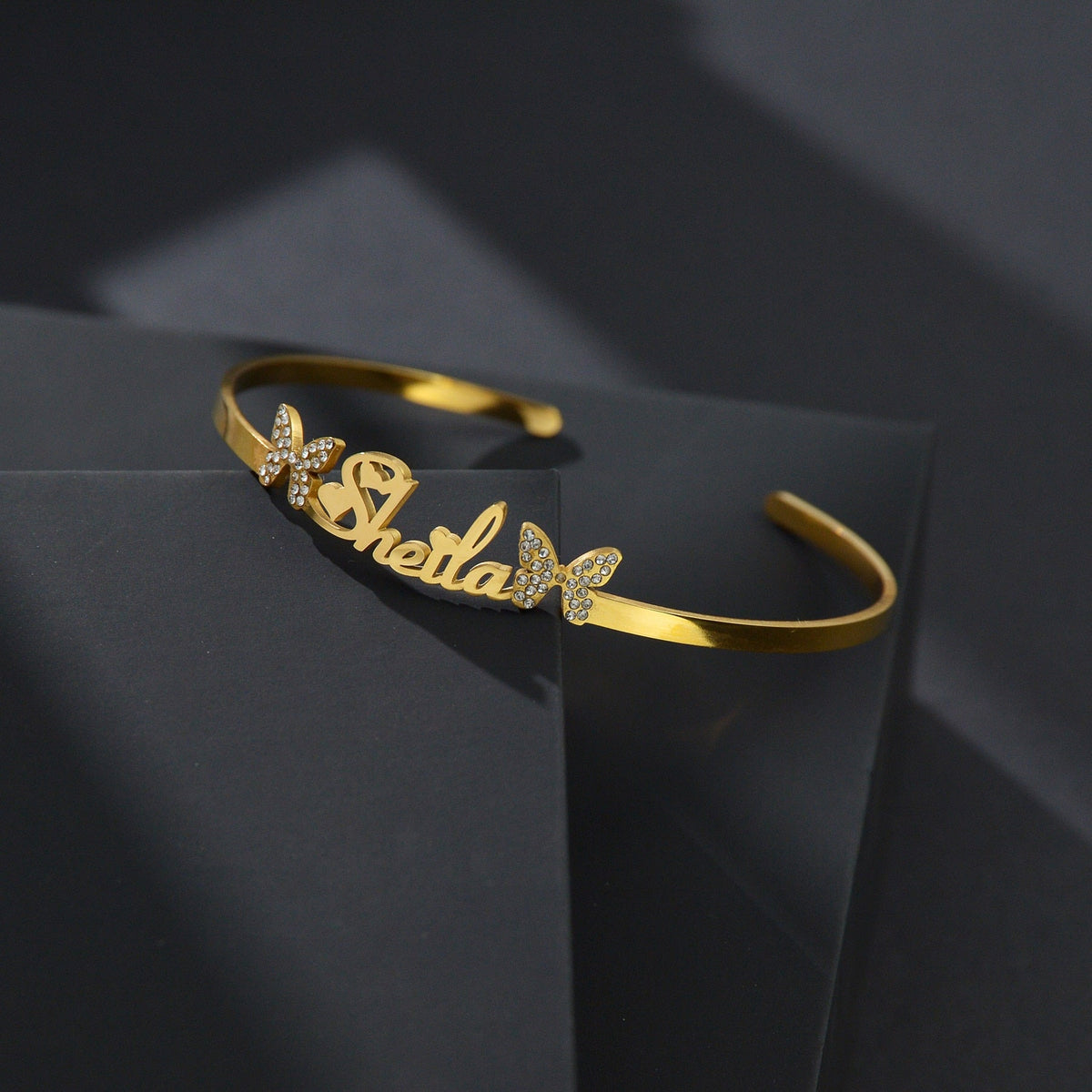 Customized Letter Name Bracelet Bangles for Women Men Chrismas Jewelry Gift - MERGE.DAY.1.FREESTYLE