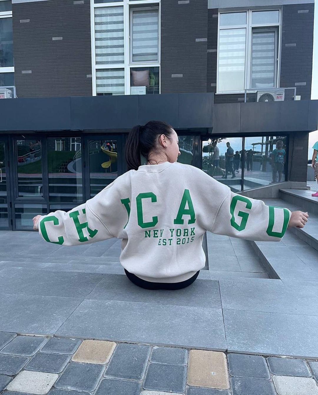 Casual Letters Print Sweatshirt Women Long Sleeve Loose Hoodies Y2k Streetwear - MERGE.DAY.1.FREESTYLE