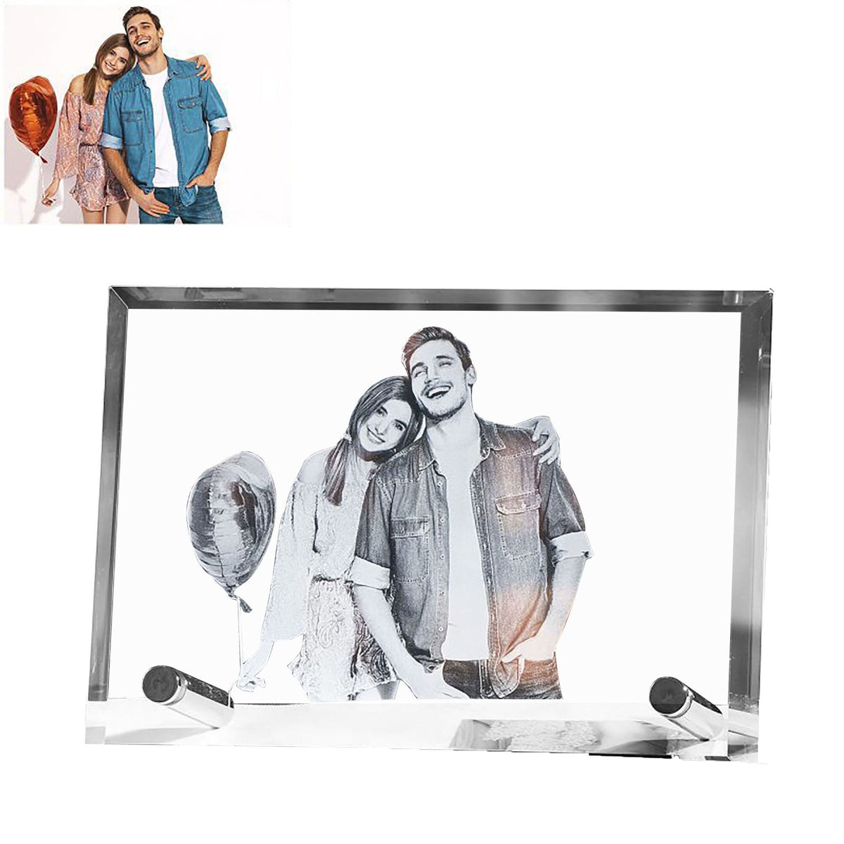 Customized Crystal Family Lovers Photo Album Image Laser Photo Frame - MERGE.DAY.1.FREESTYLE