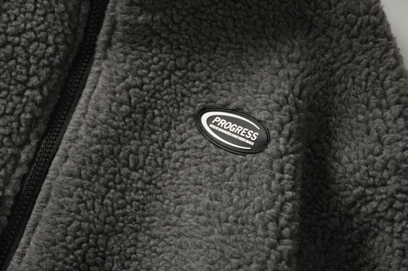 Hip Hop Winter Fleece Fluffy Jacket Streetwear - MERGE.DAY.1.FREESTYLE