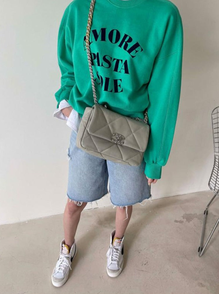 Spring Summer Loose Ripped Holes Ladies Wide Leg Jeans Shorts - MERGE.DAY.1.FREESTYLE