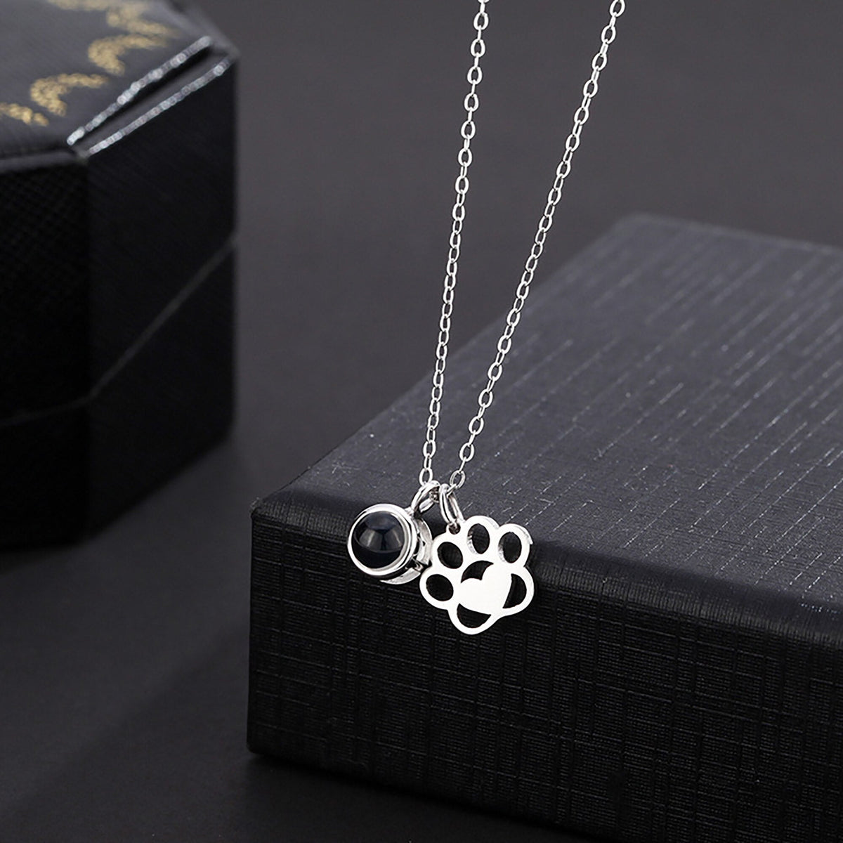 Customized Photo Dog Paws Projection Necklace Pendant Jewelry For Lover Girlfriend - MERGE.DAY.1.FREESTYLE