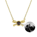 Customized photo bow necklace Projection Necklace Personality Photo Creative Pendant - MERGE.DAY.1.FREESTYLE