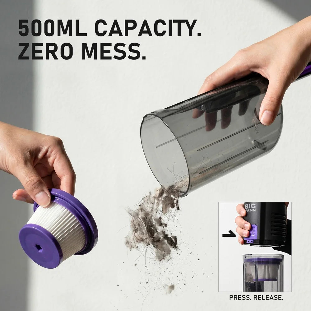 Lightweight 400W Corded Stick Vacuum Cleaner Bagless 0.5L Dust Cup for Floor Crevices & Countertop Hotel & Household Use - MERGE.DAY.1.FREESTYLE