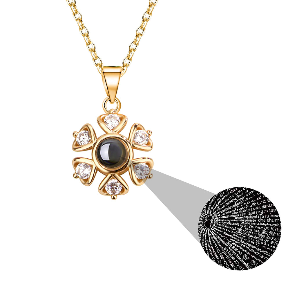 Snow projection necklace with customizable photos Projection Necklace - MERGE.DAY.1.FREESTYLE