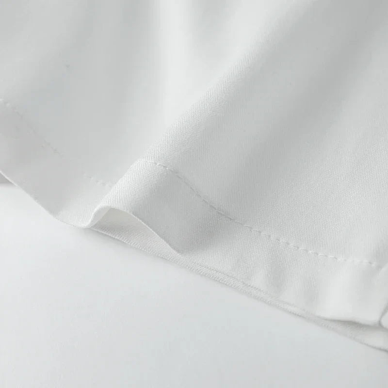 Elegant White Shorts Sets Sleeveless Single Breasted Top High Waist Shorts - MERGE.DAY.1.FREESTYLE