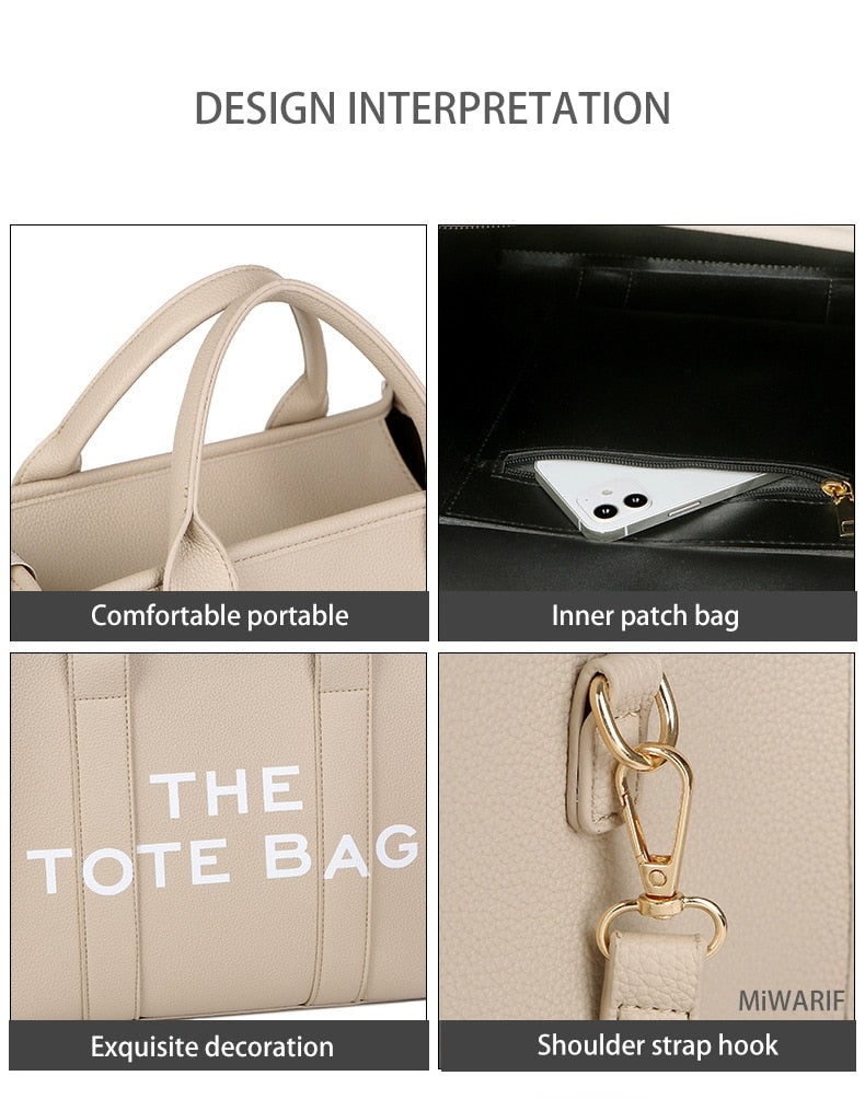 The Traveler Tote bag For Female Handbag Crossbody Leisure Large Bag PU - MERGE.DAY.1.FREESTYLE