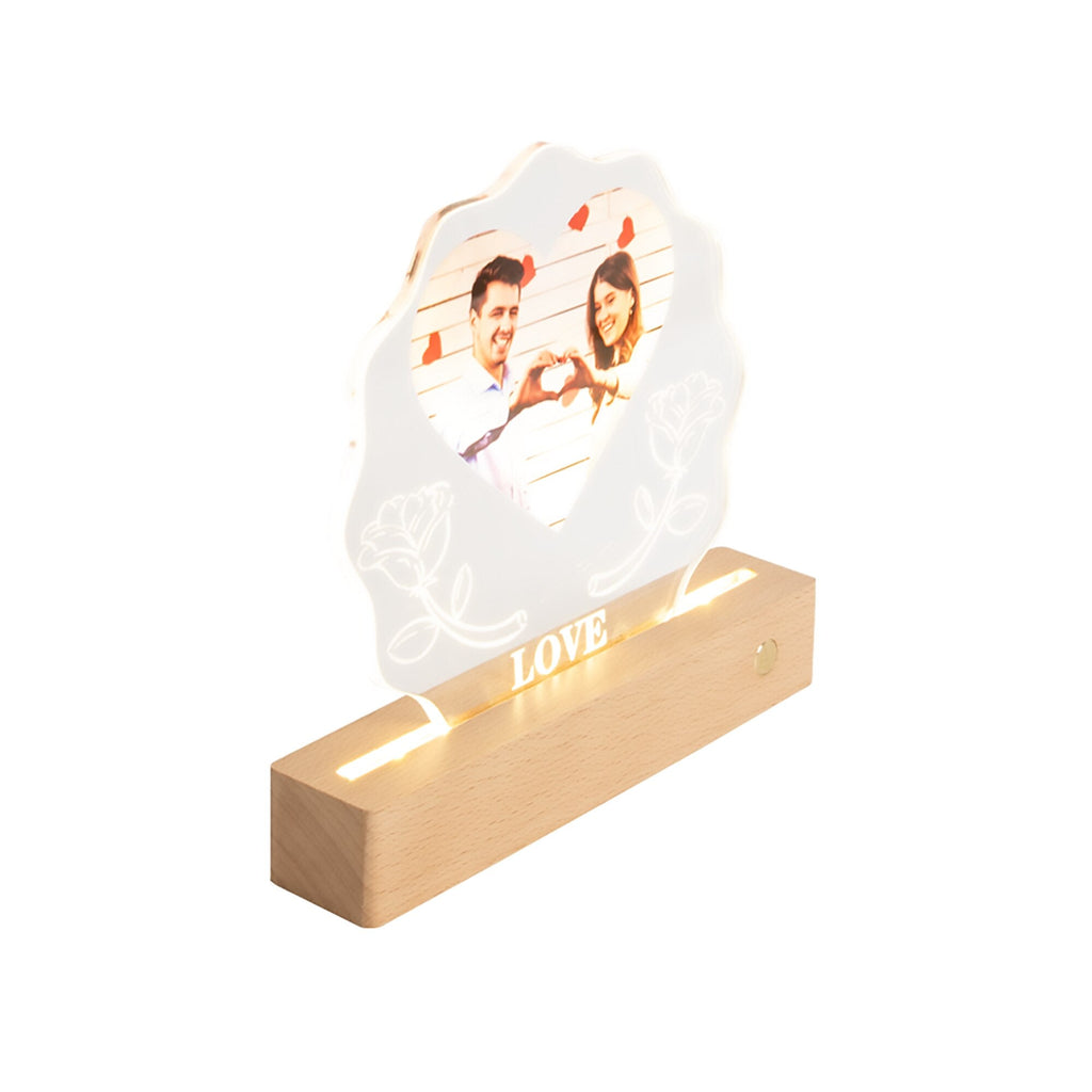 3D Love Lamp Acrylic LED Night Light Customized Photos Valentines Day Gift - MERGE.DAY.1.FREESTYLE