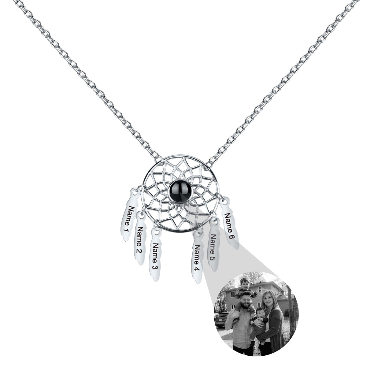 Customized Photo Dream catcher Projection Pendant Necklace - MERGE.DAY.1.FREESTYLE