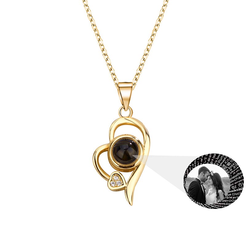 Customized photo projection necklace Couple Romantic Cute Accessories - MERGE.DAY.1.FREESTYLE