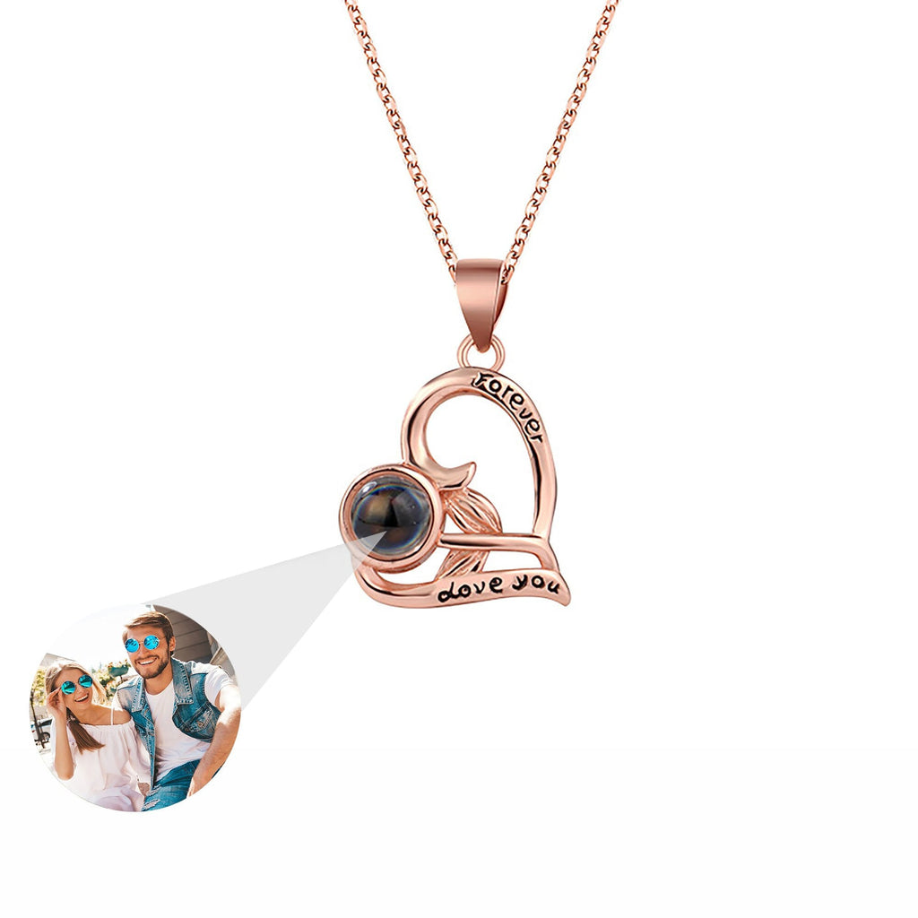 Flowers that can be customized for photos Projection Necklace Pendant Jewelry - MERGE.DAY.1.FREESTYLE