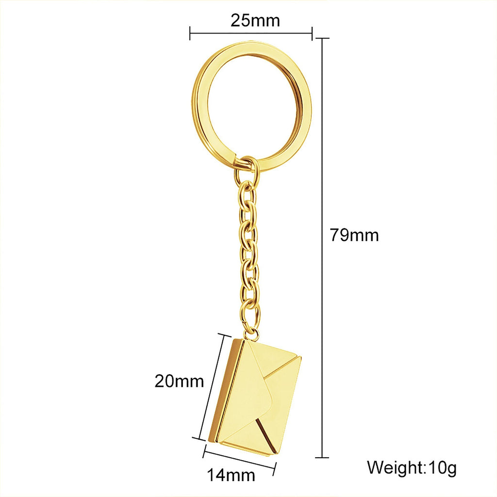 Customizable name envelope keychain For Men Women Car Key Holder - MERGE.DAY.1.FREESTYLE