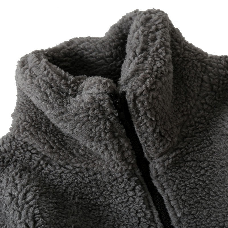 Hip Hop Winter Fleece Fluffy Jacket Streetwear - MERGE.DAY.1.FREESTYLE