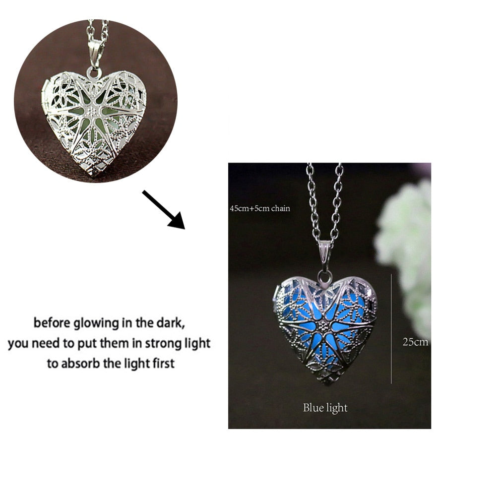 Luminous Dragon Necklace Glowing Night Fluorescence Silver Plated Glow In The Dark Necklace - MERGE.DAY.1.FREESTYLE