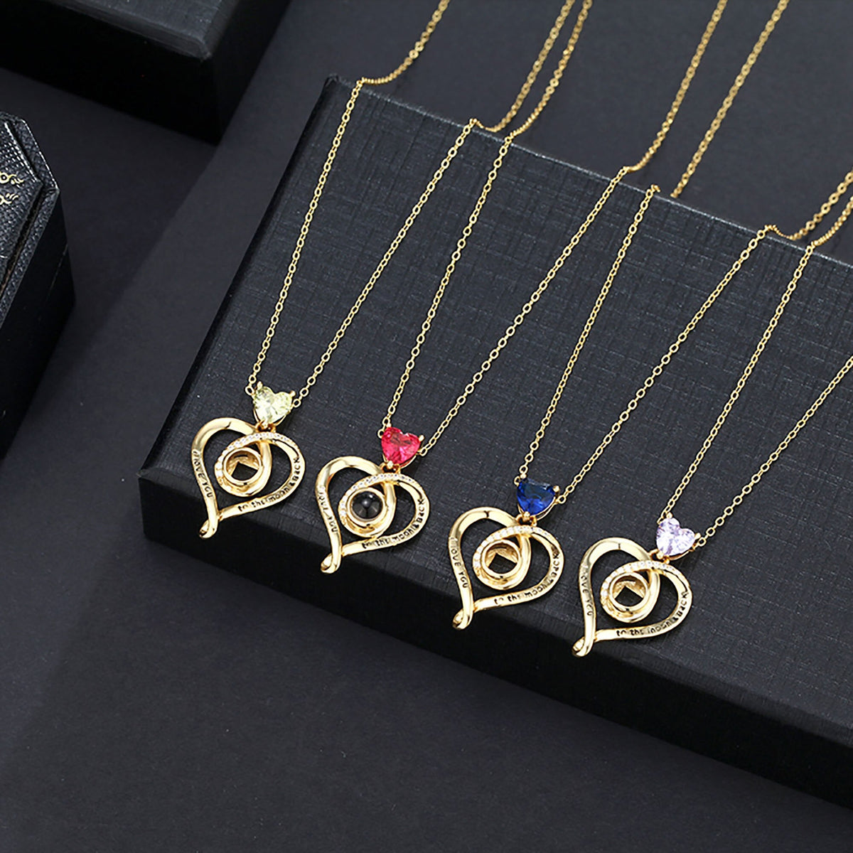 Love with customizable photosProjection Necklace Pendant Jewelry For Lover Girlfriend - MERGE.DAY.1.FREESTYLE