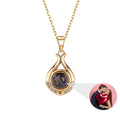 Valentine's Day Gift Photo Custom Simple flower Shaped Projection Necklace - MERGE.DAY.1.FREESTYLE