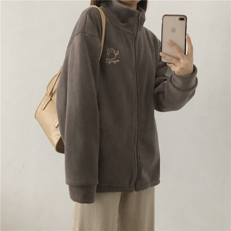 Hooded Sweatshirt Casual Thick Warm Loose Padded Jackets Coat - MERGE.DAY.1.FREESTYLE