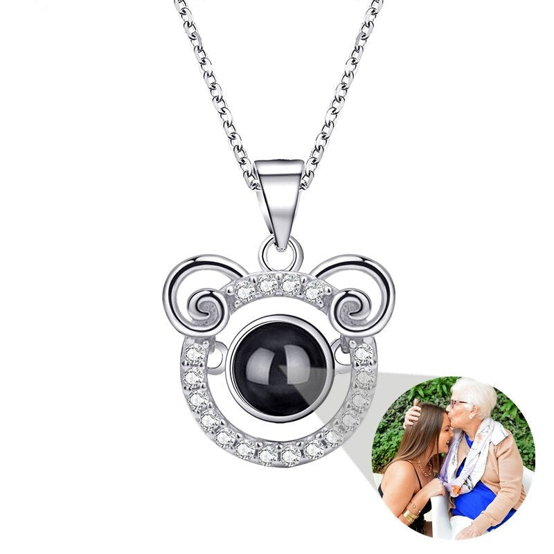 Photo Projection Necklace 12 Constellation Patterns Pendant Necklace - MERGE.DAY.1.FREESTYLE