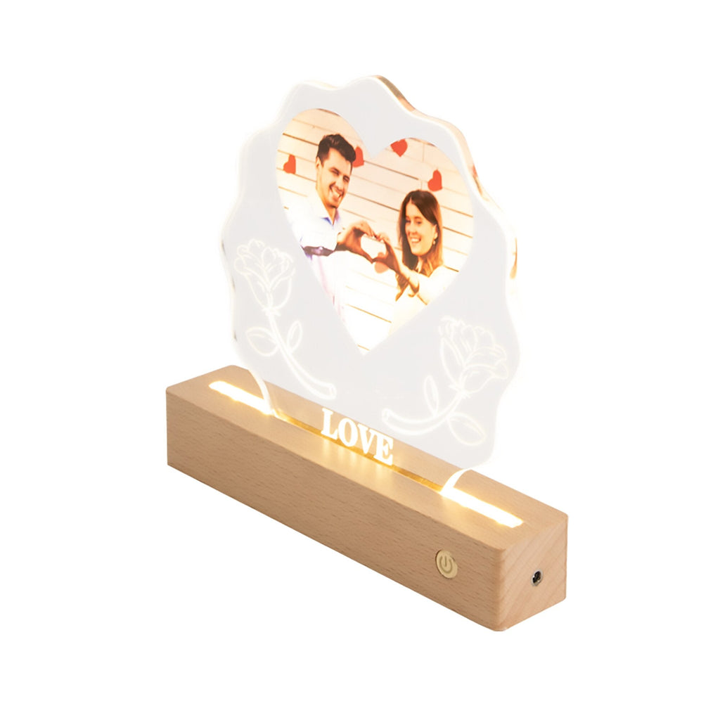 3D Love Lamp Acrylic LED Night Light Customized Photos Valentines Day Gift - MERGE.DAY.1.FREESTYLE