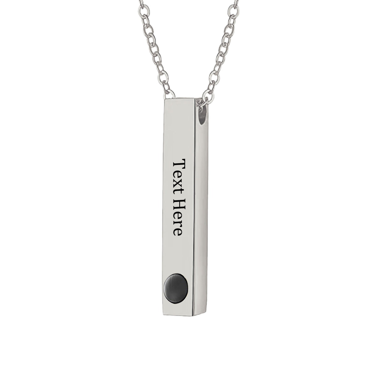 Personalized Photo Projection Stereo Bar Necklace Creative Rectangle Pendant - MERGE.DAY.1.FREESTYLE
