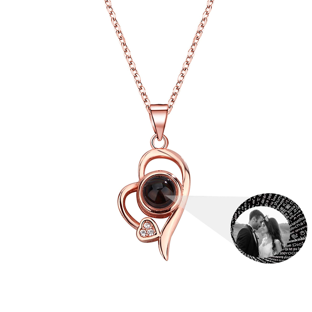 Customized photo projection necklace Couple Romantic Cute Accessories - MERGE.DAY.1.FREESTYLE