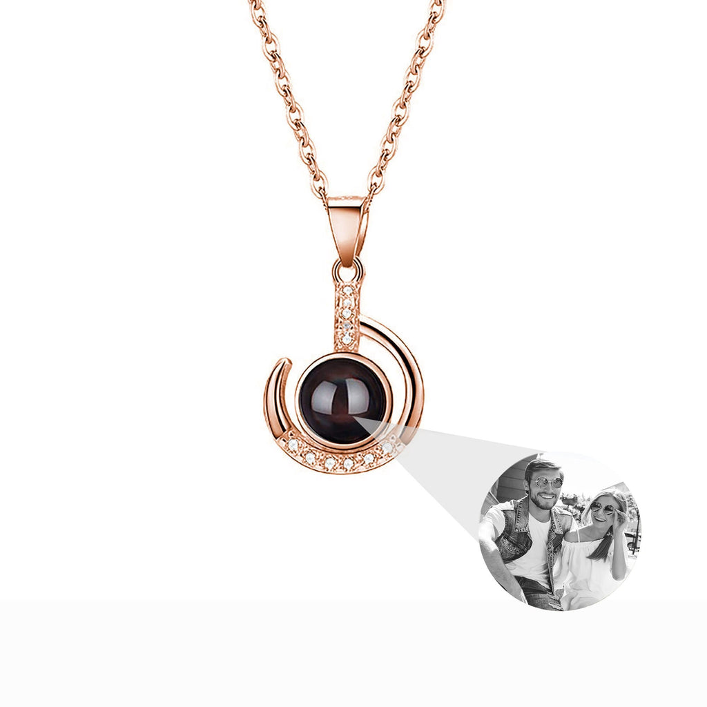 Customizable photo Silver 925 Necklace 100 Languages I Love You Projection Pendant - MERGE.DAY.1.FREESTYLE