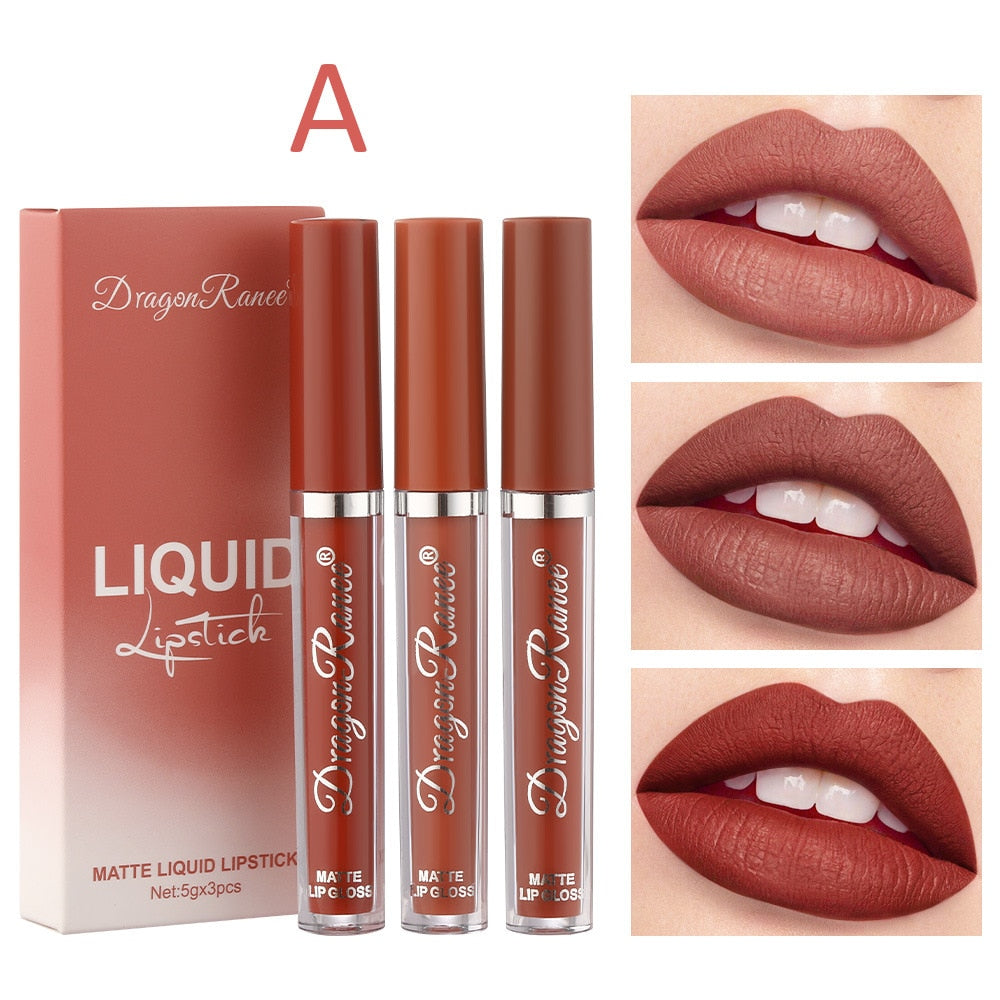 Liquid Lipstick Set Ultra Matte Velvet Waterproof Long Lasting Lip Glosses Nude Makeup Cosmetic Kit-2 - MERGE.DAY.1.FREESTYLE