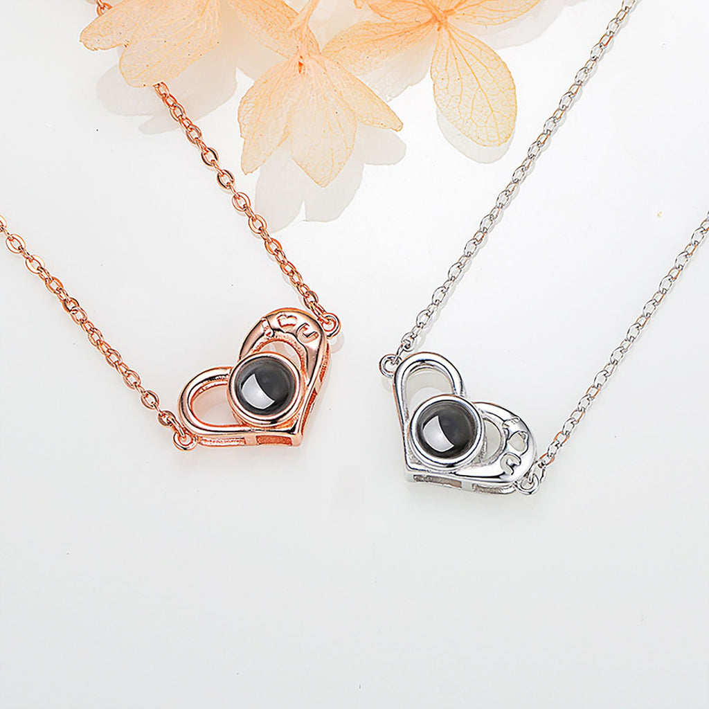 Love projection necklace with customizable photos memory of love Valentin - MERGE.DAY.1.FREESTYLE