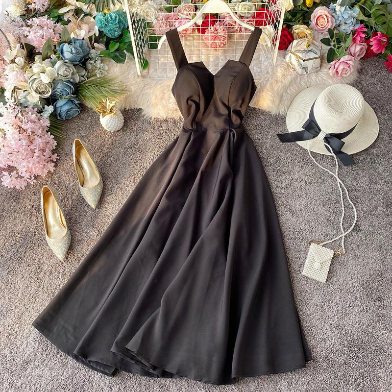 Vintage Long Dress Sexy Spaghetti Strap Backless Bandage Party Dress - MERGE.DAY.1.FREESTYLE