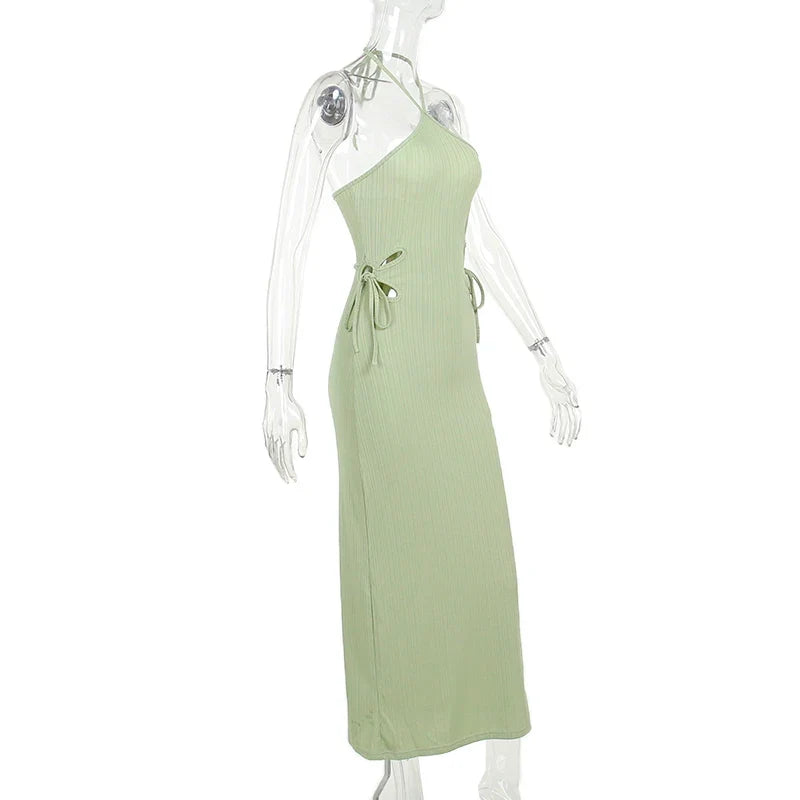 Knitted Long Sleeve Slim Mini Fairycore Slash Neck Dress - MERGE.DAY.1.FREESTYLE