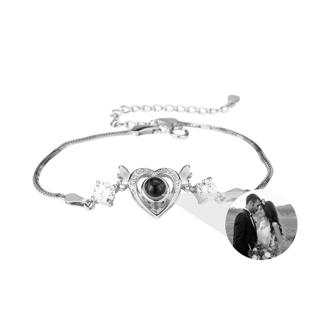 Customized projection bracelet for famous photos Personalized Circle Photo Bracelet - MERGE.DAY.1.FREESTYLE