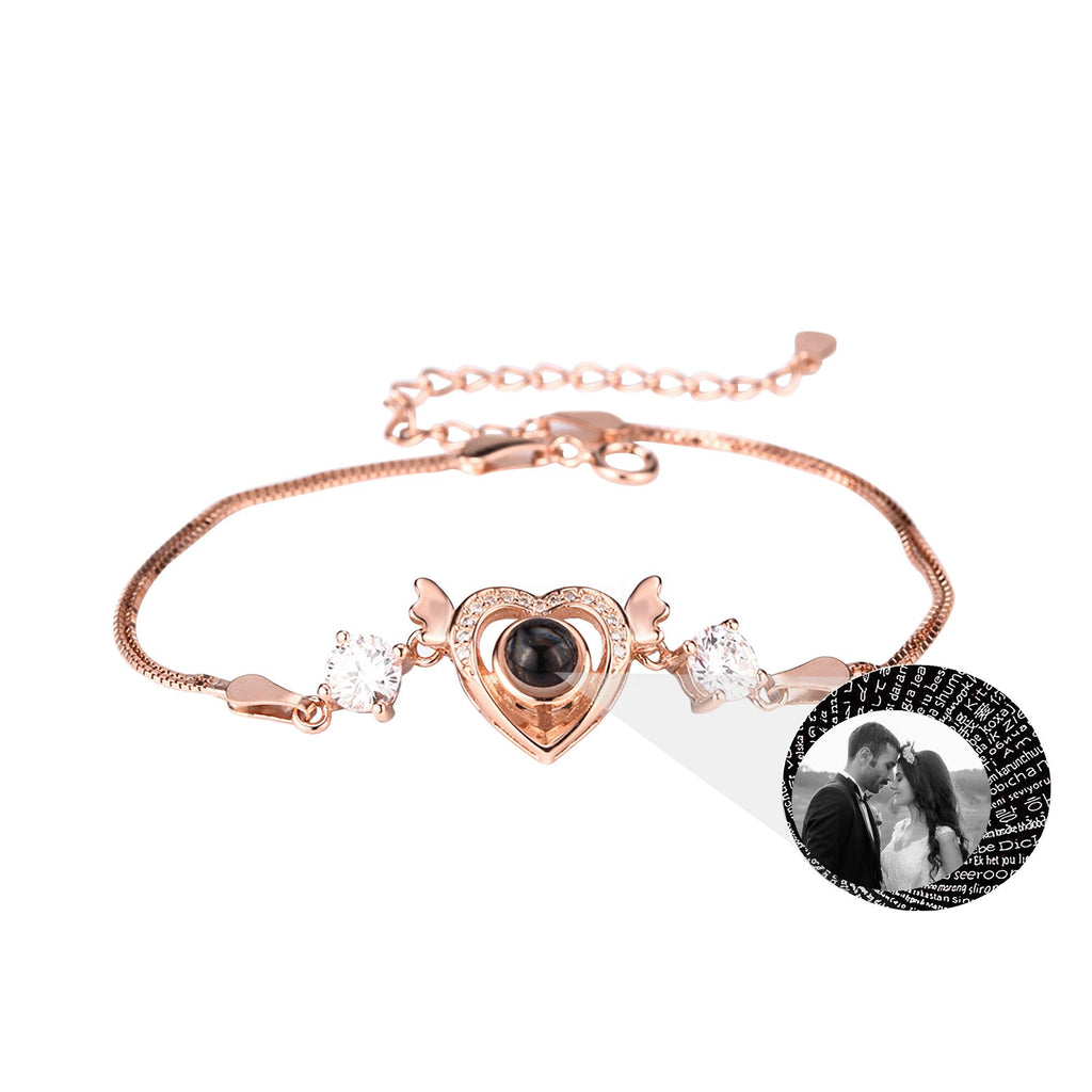 Customized projection bracelet for famous photos Personalized Circle Photo Bracelet - MERGE.DAY.1.FREESTYLE