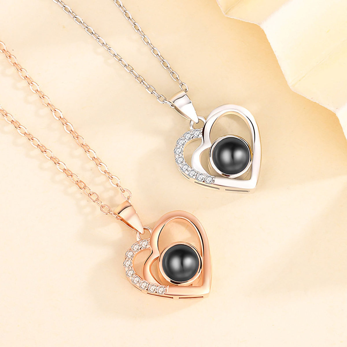 Customizable photo Projection Necklace Pendant Jewelry For Lover Girlfriend - MERGE.DAY.1.FREESTYLE