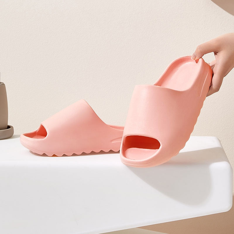 Women Men Sandals Casual Beach Shoes Soft Bottom Slides Thick Platform EVA Anti-Slip Slipper - MERGE.DAY.1.FREESTYLE