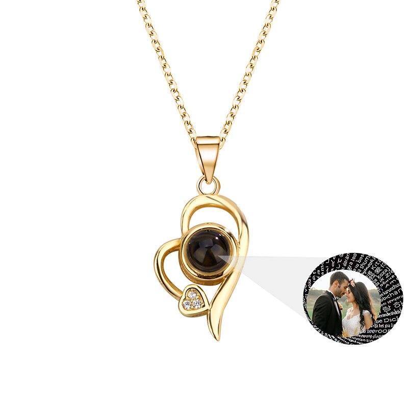 Customized photo projection necklace Couple Romantic Cute Accessories - MERGE.DAY.1.FREESTYLE