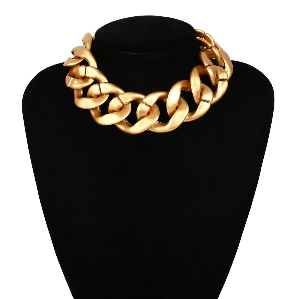 CCB Material Exaggerated Big Choker Necklace Collar for Women Hiphop Chunky Chain Necklace - MERGE.DAY.1.FREESTYLE