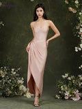 Elastic Long Bodycon Sleeveless Mermaid Lace UP Back Evening Gowns - MERGE.DAY.1.FREESTYLE